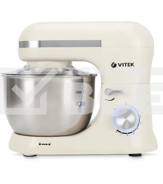 Миксер планетарный Vitek VT-PM0110 1500Вт кремовый