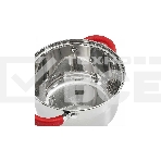 Кастрюля WEBBER BE-340/2 2,2 л, 16 см, нержавеющая сталь, индукция, со стеклянной крышкой, фото4