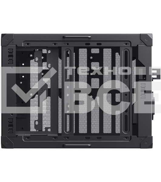 Компьютерный корпус JONSBO C6-ITX Black ITX без БП, боковая панель из закаленного стекла, mini-ITX, черный