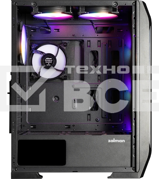Компьютерный корпус ZALMAN N7 PLUS V2, ATX, черный, WINDOW, 1xCombo (3.5” or 2.5”), 1 x 3.5”, 3 x 2.5”, 2xUSB2.0, 1xUSB3.0, FRONT 3x120мм RGB, REAR 1x120мм RGB, TOP 2x120мм RGB, SIDE 1x120мм