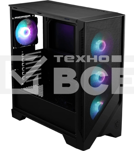 Компьютерный корпус MSI MAG FORGE 320R AIRFLOW, Global, 2xUSB 3.2 Gen 1, 4x120мм ARGb Fan, ESDARGb Control Board, Tempered