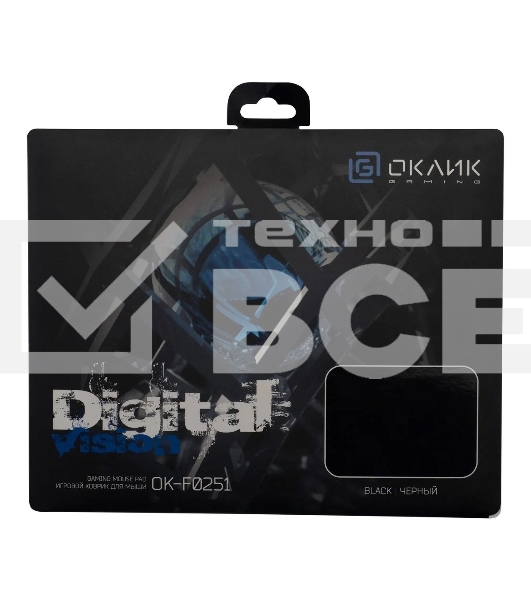 Коврик для мыши Оклик OK-F0251 черный 250x200x3мм