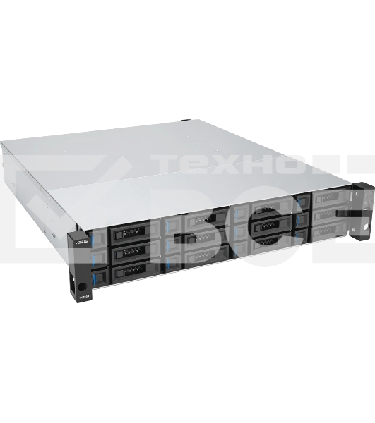 Серверная платформа ASUS VS320D-RS12-D1712154Z, 2U, Intel Xeon 64-bit 4-core, 4x DDR4 ECC DIMM, 12 x 2.5' SATA/SAS hsb, 1x 1GbE RJ45 LAN Port, 2x 12Gb/s SAS Wide Port, 1+1 850W