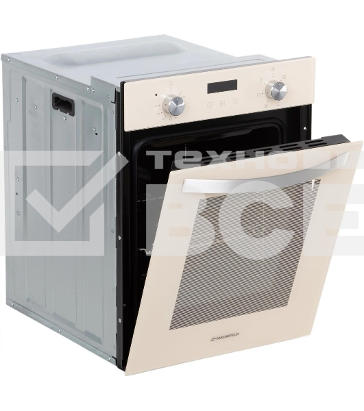 Шкаф духовой электрический Maunfeld EOEM516BG, 45 см, 51 л, бежевый, встраиваемый