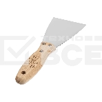 Шпательная лопатка Matrix из нержавеющей стали, 80 мм, буковая рукоятка, EFP, фото5