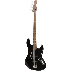 Бас-гитара STAGG SBJ-30 BLK 4-х струнная форма Jazz Bass, корпус павловния, гриф клен, накладка грифа палисандр, 20 ладов, мензура 867 мм, колки никелированные, бридж JB Classic, звукосниматели 2xJB, регуляторы 2x громкости, 1x тона, цвет черный, фото 1