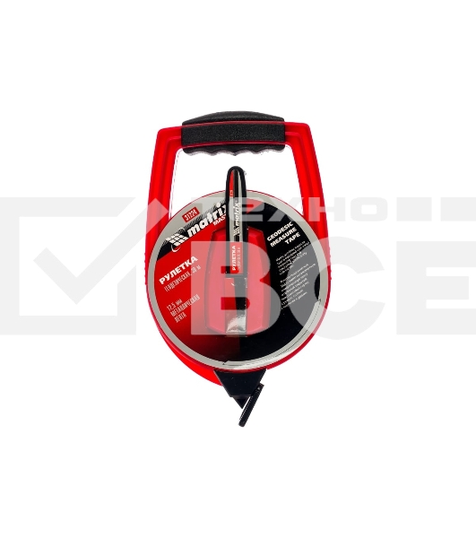 Рулетка геодезическая Matrix 30 м х 12,5 мм, металлическая лента, закрытый корпус