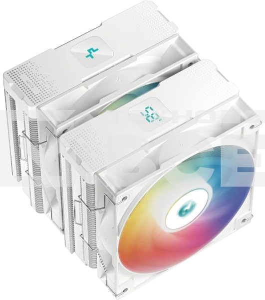 Кулер для процессора DEEPCOOL AG620 DIGITAL WH ARGB белый, 120 мм, алюминий/медь, 1950 об/мин, 29.4 дБ, 4 pin, 260 Вт, 161 мм