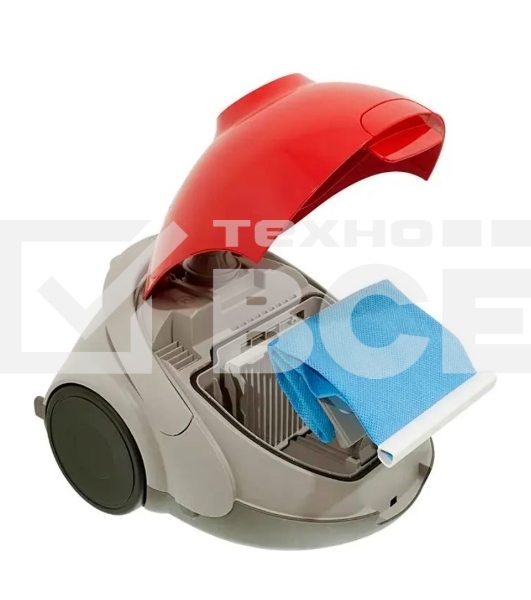 Пылесос Samsung VCC5251V3R 1800Вт, красный 410/1800 Вт, уборка сухая, пылесборник мешок, контейнер 2л