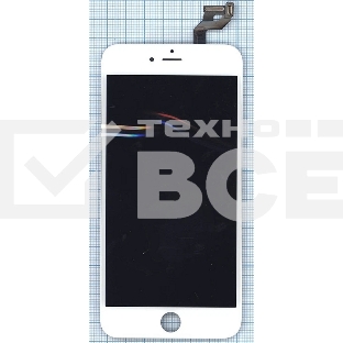 Дисплей для iPhone 6S Plus в сборе с тачскрином (Foxconn), белый