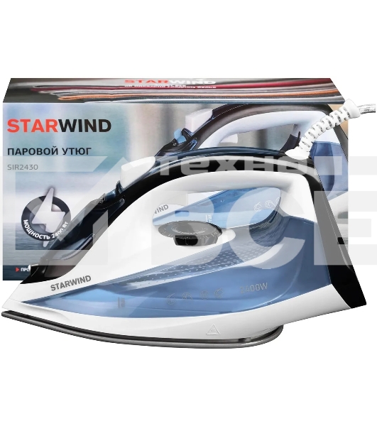 Утюг Starwind SIR2430 2400Вт голубой/белый