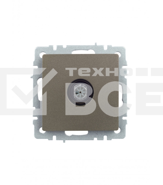 Розетка TV оконечная IEK Brite РТВ11-0-БрШ (BR-A10-O-K37) СП шампань