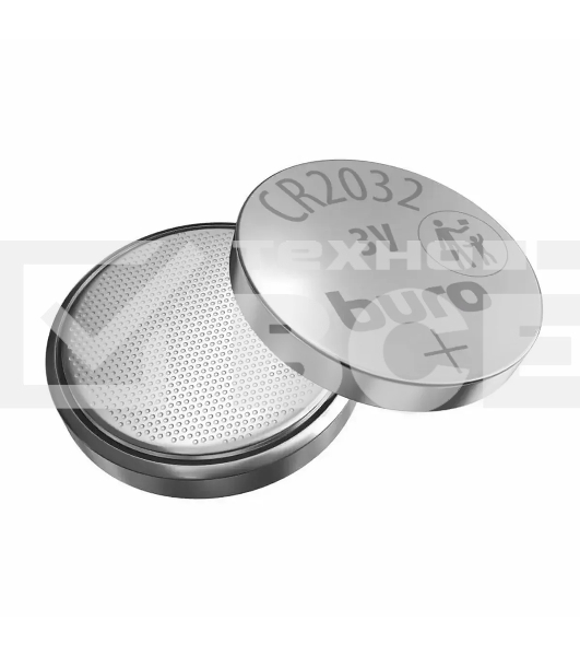 Батарея Buro Lithium CR2032 (1шт) блистер, 3 В
