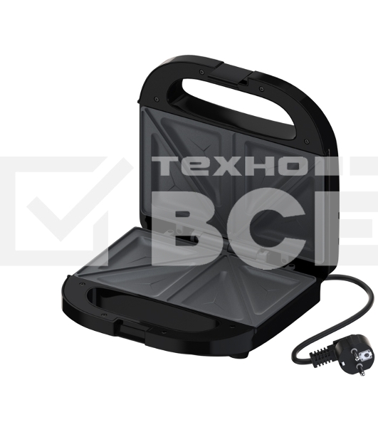 Сэндвичница MAXVI SM751S silver-black