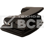 Дырокол Silwerhof Daily, до 20 листов, металл черный, отверстий: 2, с линейкой, фото4