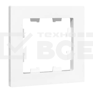 Рамка Эпика 1-местная, белая, пластик