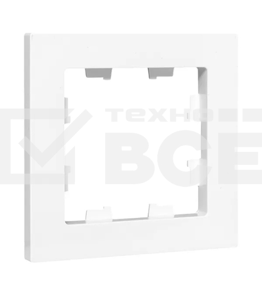 Рамка Эпика 1-местная, белая, пластик