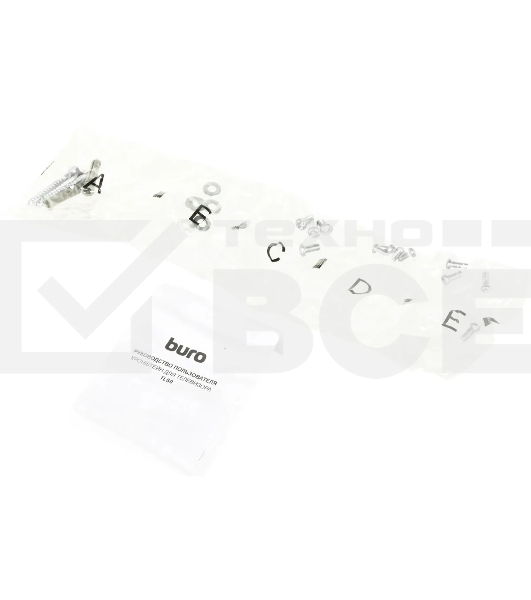 Кронштейн для телевизора Buro TLS0 черный, 20'-29' макс. 15 кг, настенный, наклон