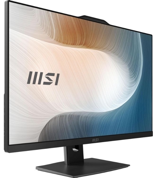 Моноблок MSI Modern AM272P 1M-680RU 27' Full HD Core 5 120U (1.4) 16Gb SSD 512Gb Graphics Windows 11 Pro GbitEth WiFi BT 120W клавиатура мышь Cam черный 1920x1080 (9S6-AF8231-1037)