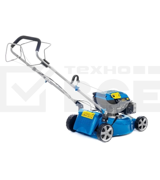 Бензиновая газонокосилка HYUNDAI L 4310S двигатель HYUNDAI ICV150,4-х такт, 3,5 л.с./149 см3, 43 см, 225-75 мм, 32 кг