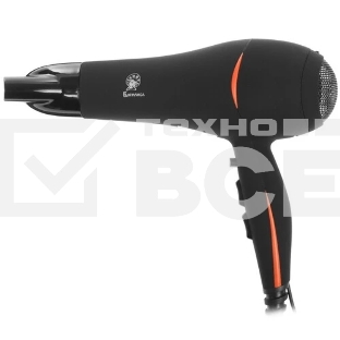 Фен Василиса ФН6-2200 черный/оранжевый, 2200 Вт, ионизация