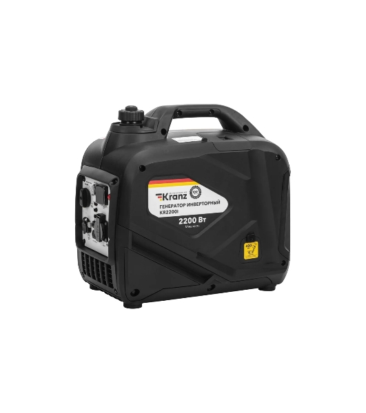 Электрогенератор бензиновый инверторный Kranz KR2200I, 2.2 кВт, 57 дБ, 22 кг