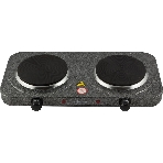 Плита настольная электрическая Homestar HS-1104 серый, 2 кВт, ТЭН, конфорки - 2, эмаль, поворотные переключатели, фото3