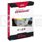 Оперативная память Kingston Fury Renegade, DDR4, 16GB (1x16GB), 3600MHz, CL16, с радиатором, RGB, серый/черный, фото2