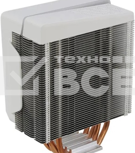 Кулер для процессора AeroCool / Formula Cylon 4F белый, 120 мм, алюминий/медь, 1800 об/мин, 26 дБ, 4 pin, 145 Вт, 160 мм