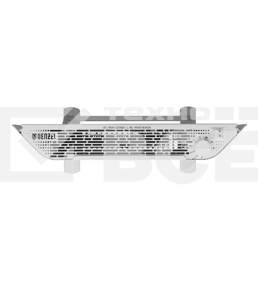 Конвектор Denzel XCE-1000 белый, 1000 Вт, 15 м2, термостат
