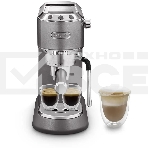 Кофеварка рожковая DeLonghi EC 885 GY серый/серебристый, исп. кофе - молотый, 1.1 л, 1300 Вт, 15 Бар., фото2