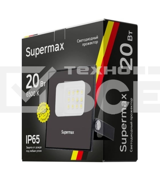 Прожектор светодиодный Supermax SPR 20Вт 6500К 2000лм IP65 Космос S_PR_LED_20