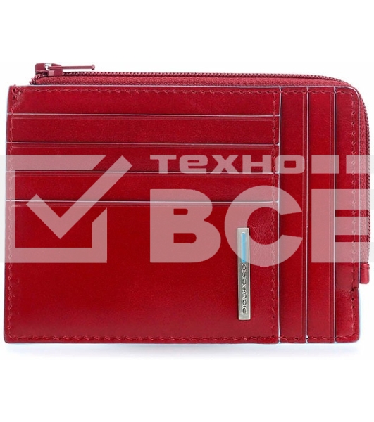 Чехол для кредитных карт Piquadro Blue Square PU1243B2R/R красный натур.кожа