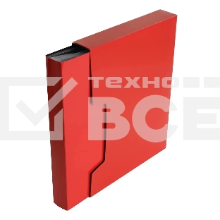 Папка с 80 прозр.вклад. Бюрократ DeLuxe DLVBOX80RED A4 пластик 0.7мм красный в коробе