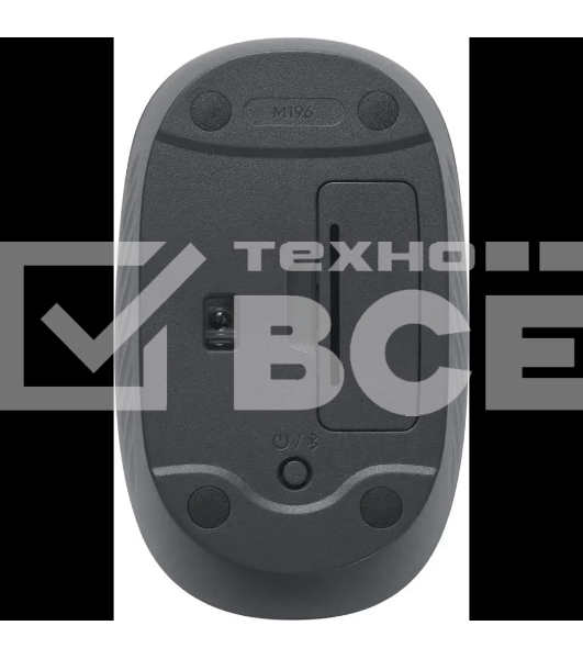 Мышь беспроводная Logitech M196 серый, 1000 dpi, Bluetooth, кнопки - 3