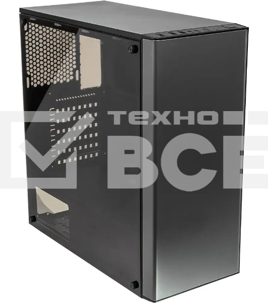 Компьютерный корпус Accord JP-VI черный без БП ATX 2xUSB2.0 1xUSB3.0 audio bott PSU