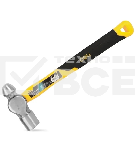 Рихтовочный молоток Deli DL443016 450 гр Фибергласовая рукоять.