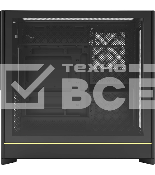 Компьютерный корпус Montech HS01 черный без БП ATX 2xUSB 3.0 1xUSB3.1 audio bott PSU