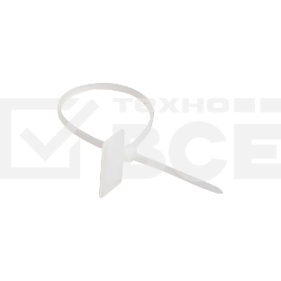 Хомут кабельный ИЭК UHH61-3-200-100 ХП1 3х200 белый с таб. 25х15 (уп. 100 шт)