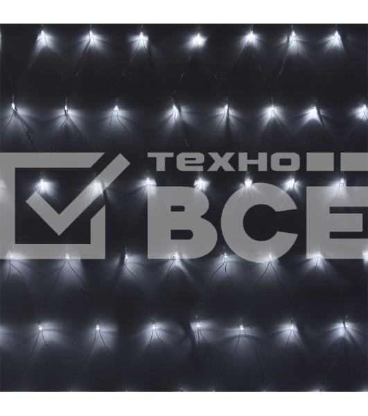 Гирлянда светод. Funray Cетка ML-320W, 3x2м, 320 LED, хол.белый, IP20, прозрачный шнур 1,5м,контр