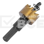 Коронка по металлу Denzel HSS, 22 мм, нитридтитановое покрытие, фото5