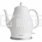 Чайник электрический Centek CT-0064 2.0л, 2150W, супербелая керамика, рельефный корпус, фото 1