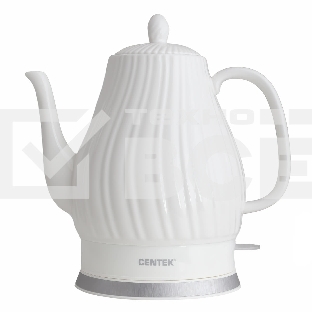 Чайник электрический Centek CT-0064 2.0л, 2150W, супербелая керамика, рельефный корпус