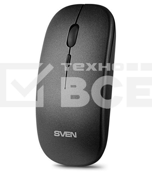 Мышь беспроводная SVEN RX-565SW темно-серый, 1600 dpi, радиоканал, USB, кнопки - 4