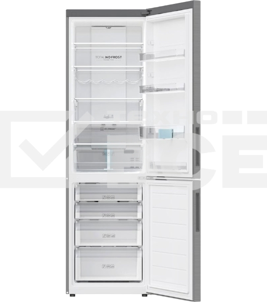 Холодильник Haier C2F637CFMVU1 серебристый двухкамерный 278/108л морозилка снизу, No Frost