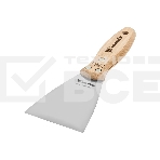Шпательная лопатка Matrix из нержавеющей стали, 80 мм, буковая рукоятка, EFP, фото 1