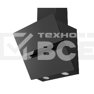 Наклонная вытяжка Kuppersberg/Наклонная вытяжка Kuppersberg, 60 см, High-Tech, таймер, периметральное всасывание, обратный клапан, сенсорное управление, 3 скорости + турборежим, макс. Производительность 1180 м3/ч, уровень шума 56 дБ, цвет черный