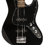 Бас-гитара STAGG SBJ-30 BLK 4-х струнная форма Jazz Bass, корпус павловния, гриф клен, накладка грифа палисандр, 20 ладов, мензура 867 мм, колки никелированные, бридж JB Classic, звукосниматели 2xJB, регуляторы 2x громкости, 1x тона, цвет черный, фото5