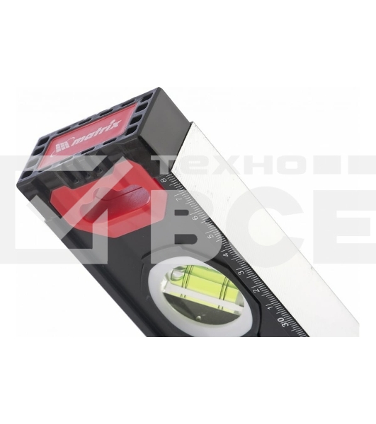 Уровень алюминиевый Matrix, усиленный, фрезерованный, 3 глазка, 2 комп. рукоятки, 2000 мм