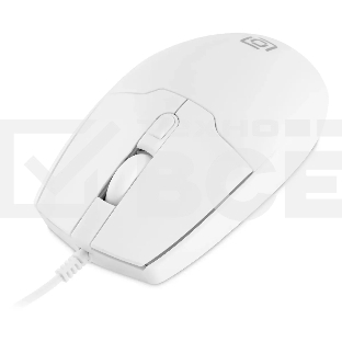 Мышь проводная Oklick 147M белый, 2000 dpi, USB, кнопки - 4